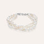 Bracciale Silver Pearls Argento Rodiato Perla sintentica Cubic Zirconia