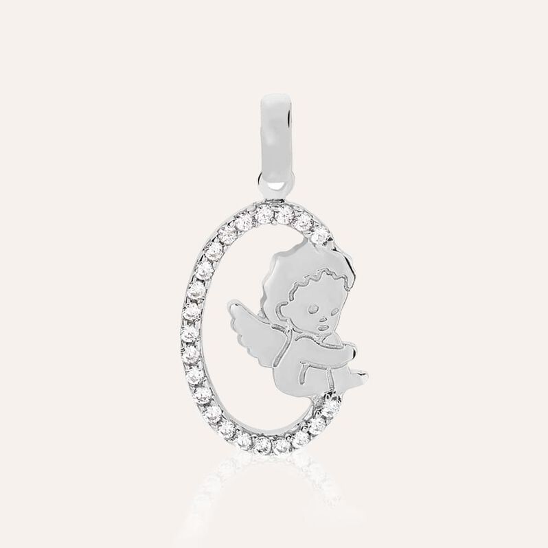 Pendente Holy Oro Bianco Cubic Zirconia - Ciondoli Donna | Stroili