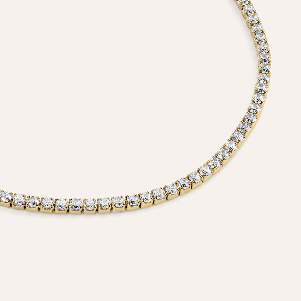 Bracciale Tennis Golden Dream Placcato Oro Giallo Cubic Zirconia