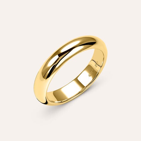 Fede Classica Leggera 4 mm Oro Giallo - Anelli con Incisione Unisex | Stroili
