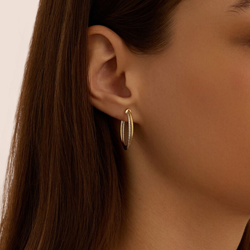 Orecchini A Cerchio Toujours Oro Bicolore - Orecchini a Cerchio Donna | Stroili