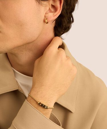 Bead Essential Code Acciaio Dorato