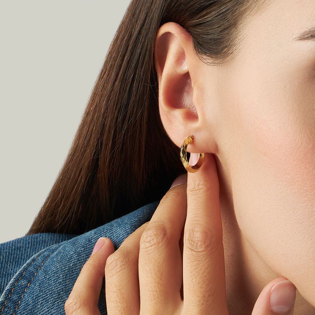 Orecchini A Cerchio Toujours Oro Giallo - Orecchini a Cerchio Donna | Stroili