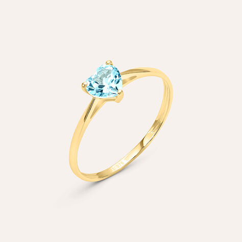 Anello Solitario Amélie Oro Giallo Topazio - Anelli con Pietre Donna | Stroili