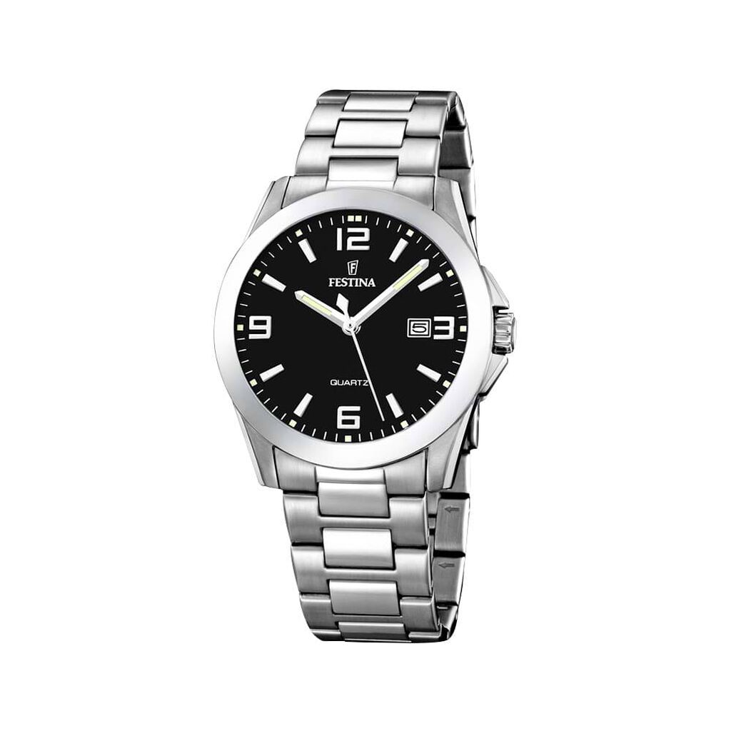 Orologio Al Quarzo Festina Acero Classico F16376/4 - Orologi con Datario Uomo | Stroili