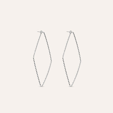 Orecchini A Cerchio Silver Collection Argento Rodiato