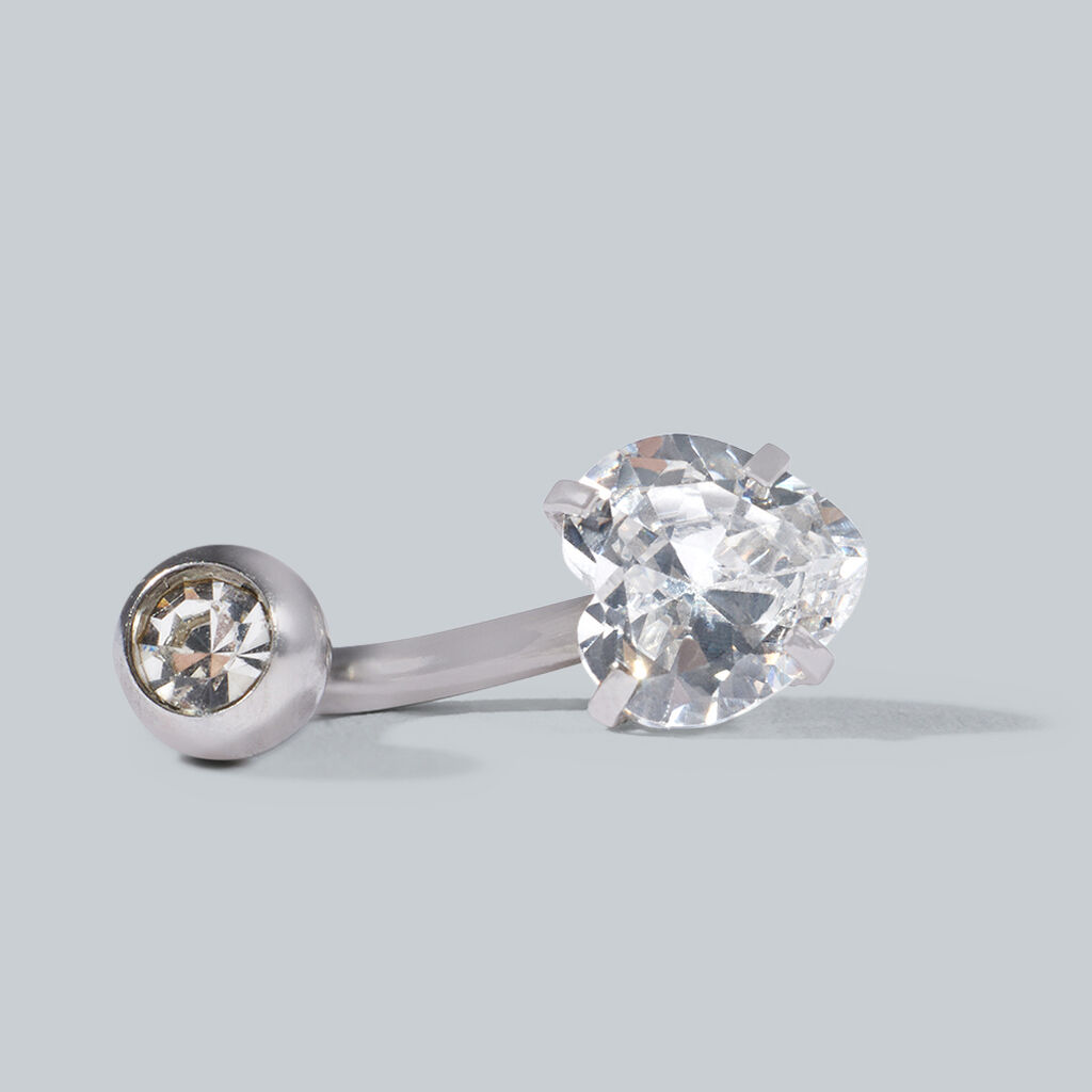 Piercing Ombelico Lady Code Acciaio Cristallo - Gioielli Donna | Stroili