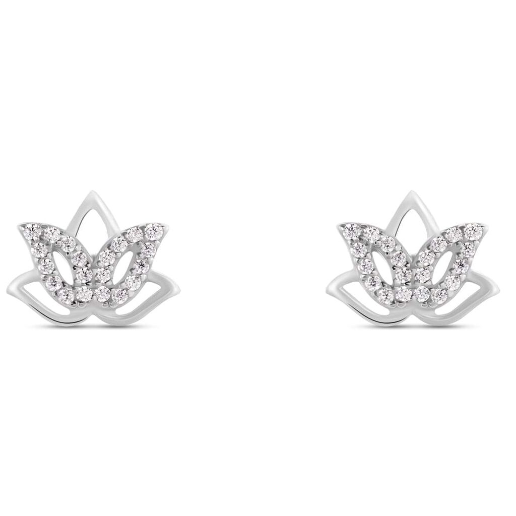 Orecchini Lobo Silver Moments Argento Rodiato Cubic Zirconia - Orecchini a Lobo Donna | Stroili