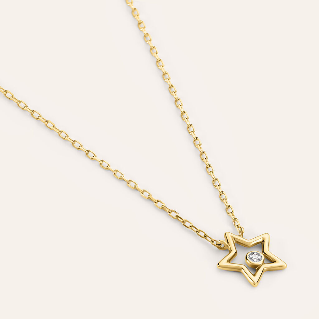 Collana Mon Petit Oro Bicolore Diamante