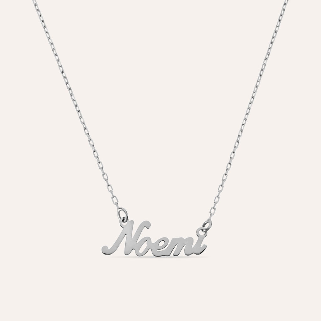 Collana Noemi Gold Names Oro Bianco
