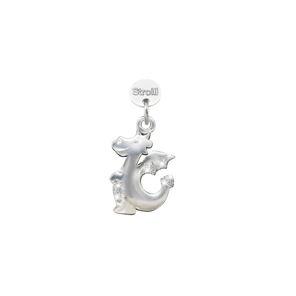 Charm in argento rosato e glitter - Charms Donna | Stroili