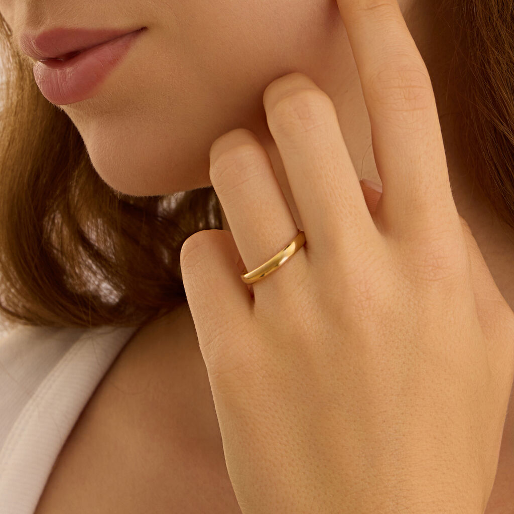 Fede Comoda Leggera 3 mm Oro Giallo