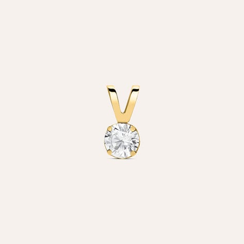 Pendente Punto Luce Po&egrave;me Oro Giallo Cubic Zirconia - Ciondoli Donna | Stroili