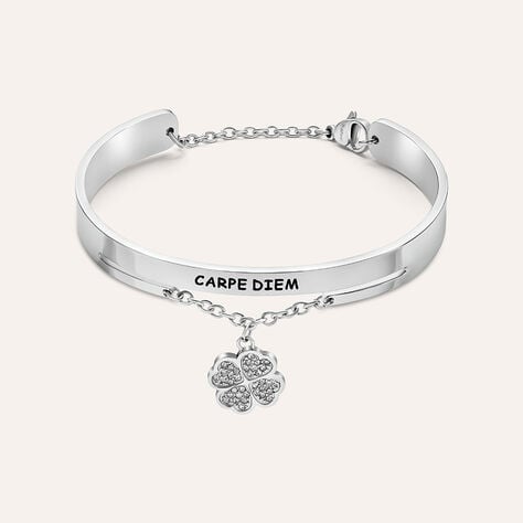 Bangle Sunrise Acciaio Cristallo - Bracciali Rigidi Donna | Stroili