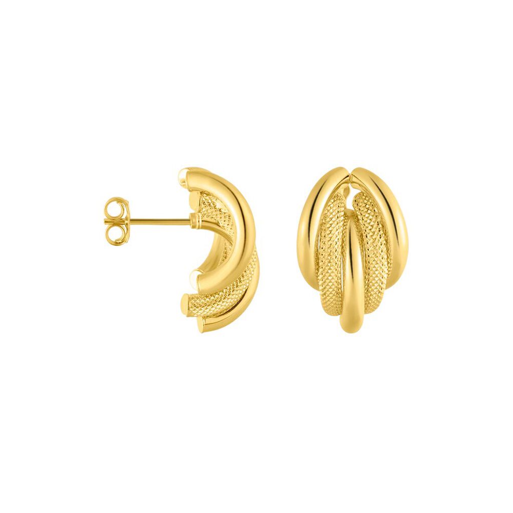 Orecchini A Cerchio Gold Essence Oro Giallo