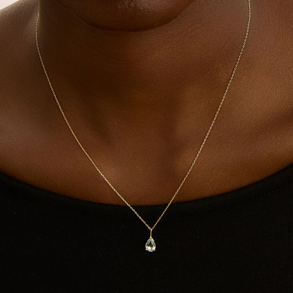 Collana Punto Luce Amélie Oro Giallo Topazio