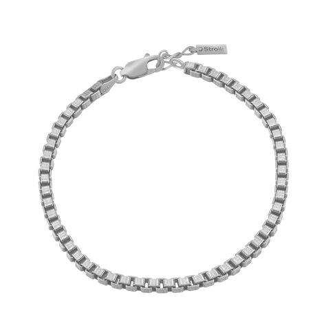 Bracciale in argento rodiato - Bracciali Uomo | Stroili