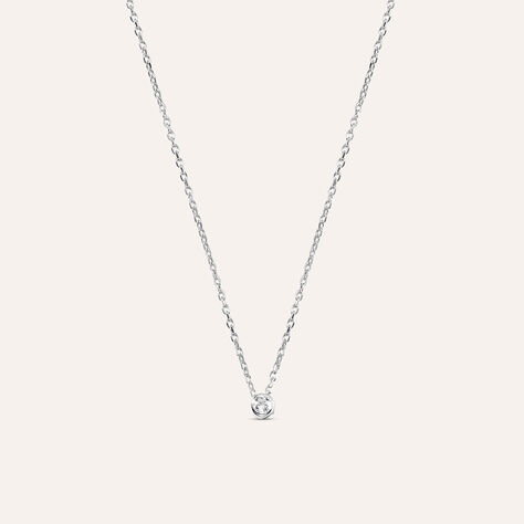 Collana Punto Luce Grace Oro Bianco Diamante - Collane Punto Luce Donna | Stroili