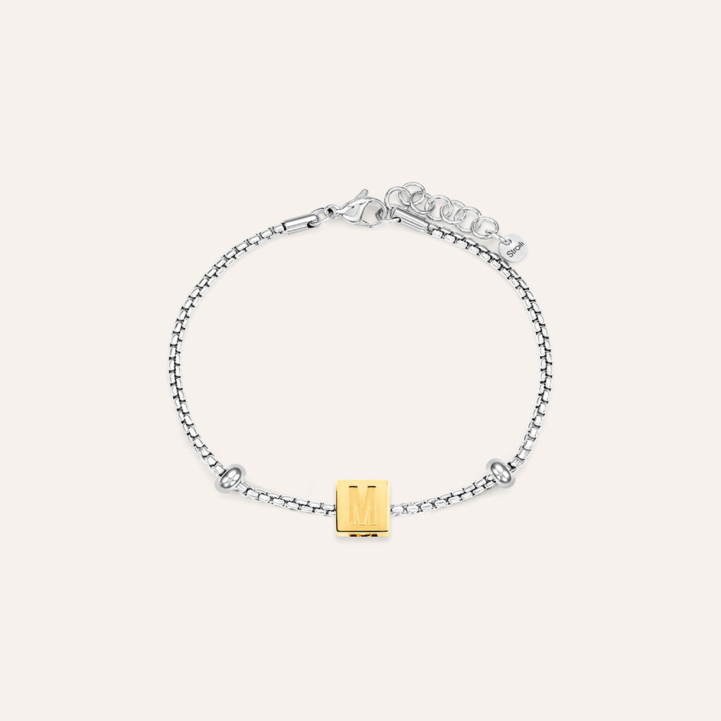 Bead Essential Code Acciaio Dorato