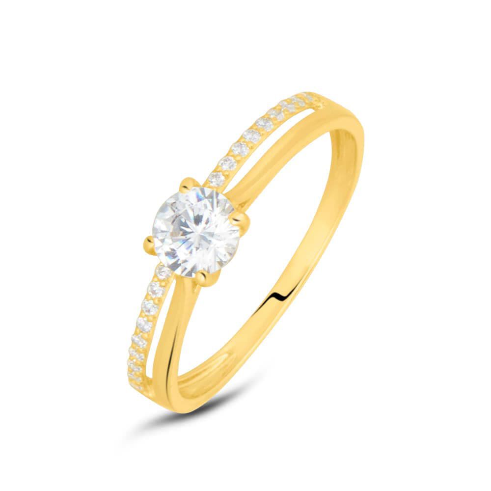 Anello Solitario Claire Oro Giallo Cubic Zirconia 1417166 Stroili