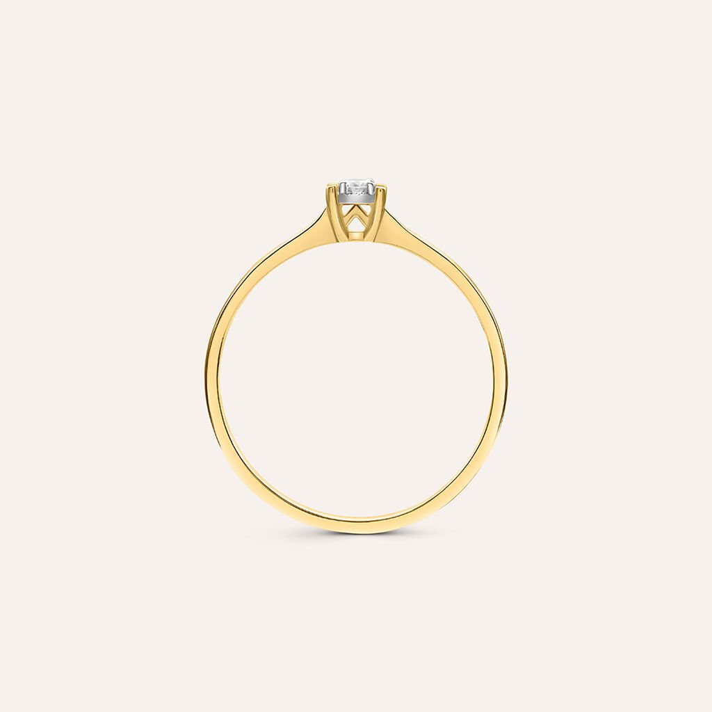 Anello Solitario Diamotion Oro Giallo Diamante - Anelli con Pietre Donna | Stroili