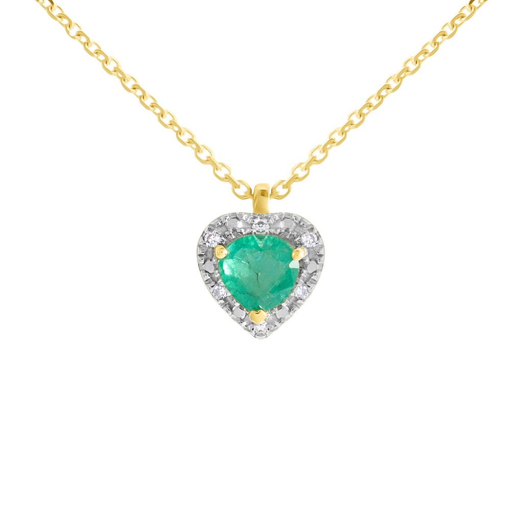 Collana Charlotte Oro Giallo Smeraldo Diamante - Collane Donna | Stroili