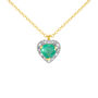 Collana Charlotte Oro Giallo Smeraldo Diamante