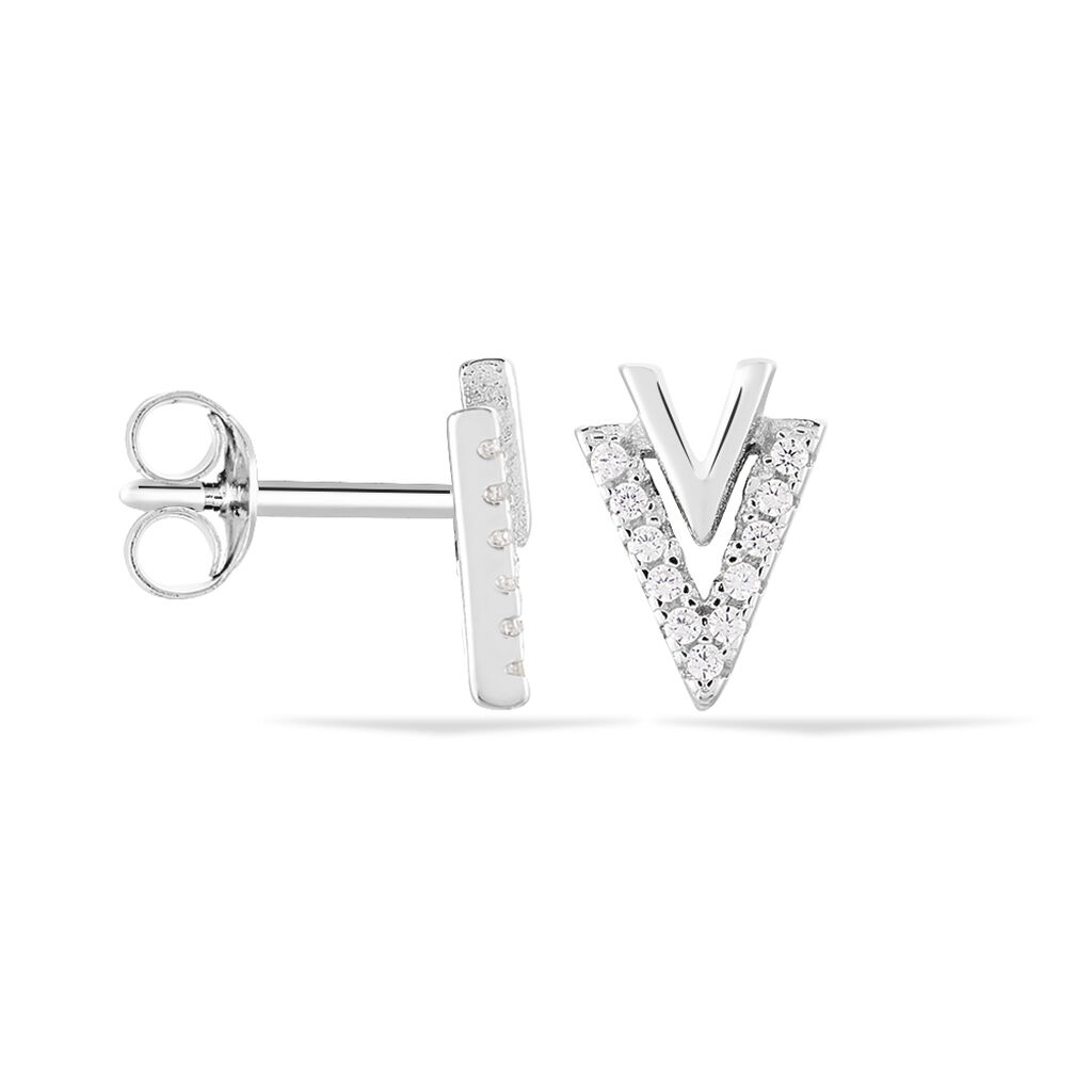 Orecchini Lobo Silver Shine Argento Rodiato Cubic Zirconia - Orecchini a Lobo Donna | Stroili