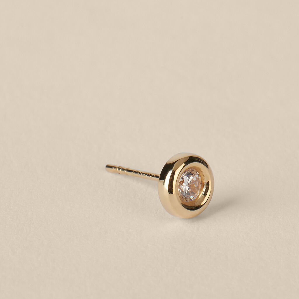 Orecchini Lobo Punto Luce Bon Ton Oro Giallo Cubic Zirconia - Orecchini a Lobo Donna | Stroili
