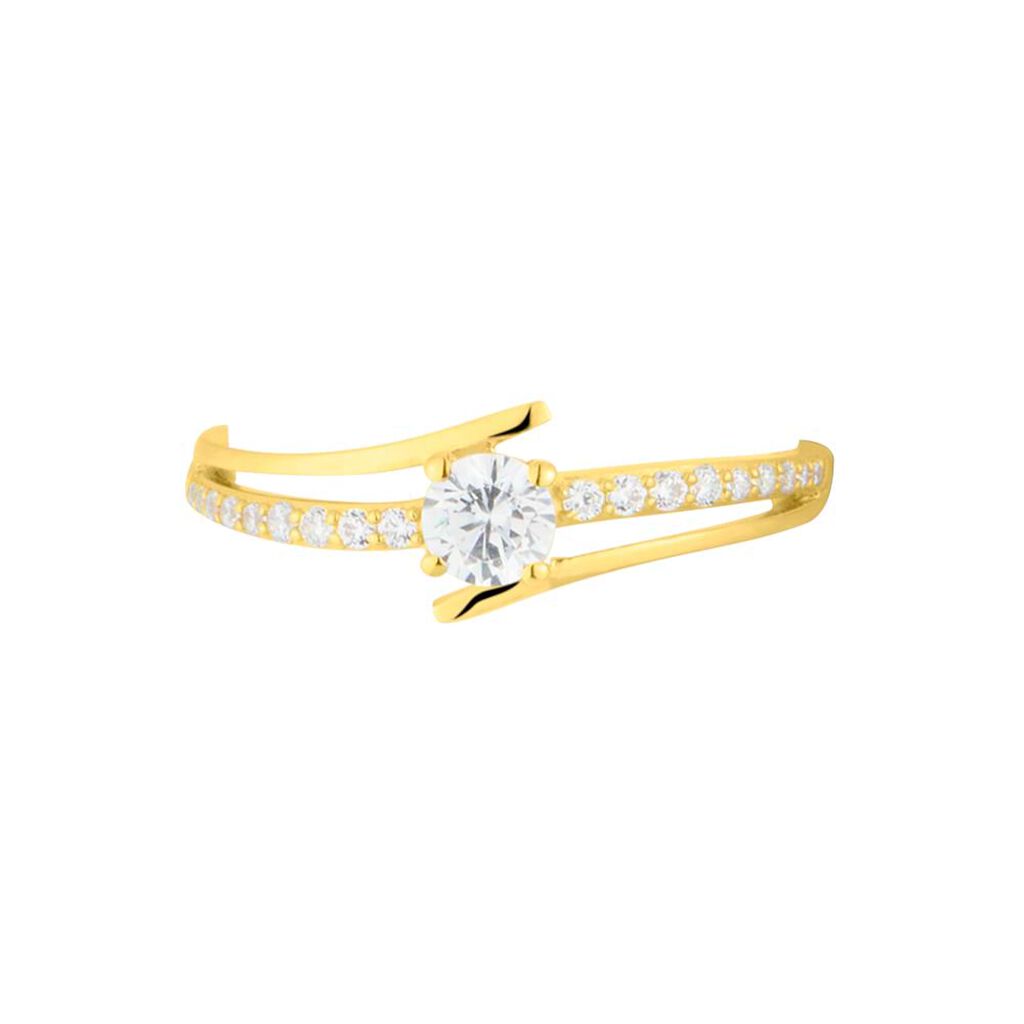 Anello Solitario Claire Oro Giallo Cubic Zirconia - Anelli con Pietre Donna | Stroili