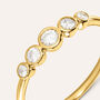 Anello Riviere Silver Glow Argento Dorato Cubic Zirconia