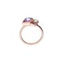 Anello Fantasia Violet Ottone Rosa Cristallo