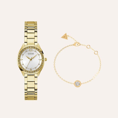 Combo Orologio Al Quarzo Guess Charlotte Box Set Gw0767l2 Con Bracciale - Orologi solo Tempo Donna | Stroili