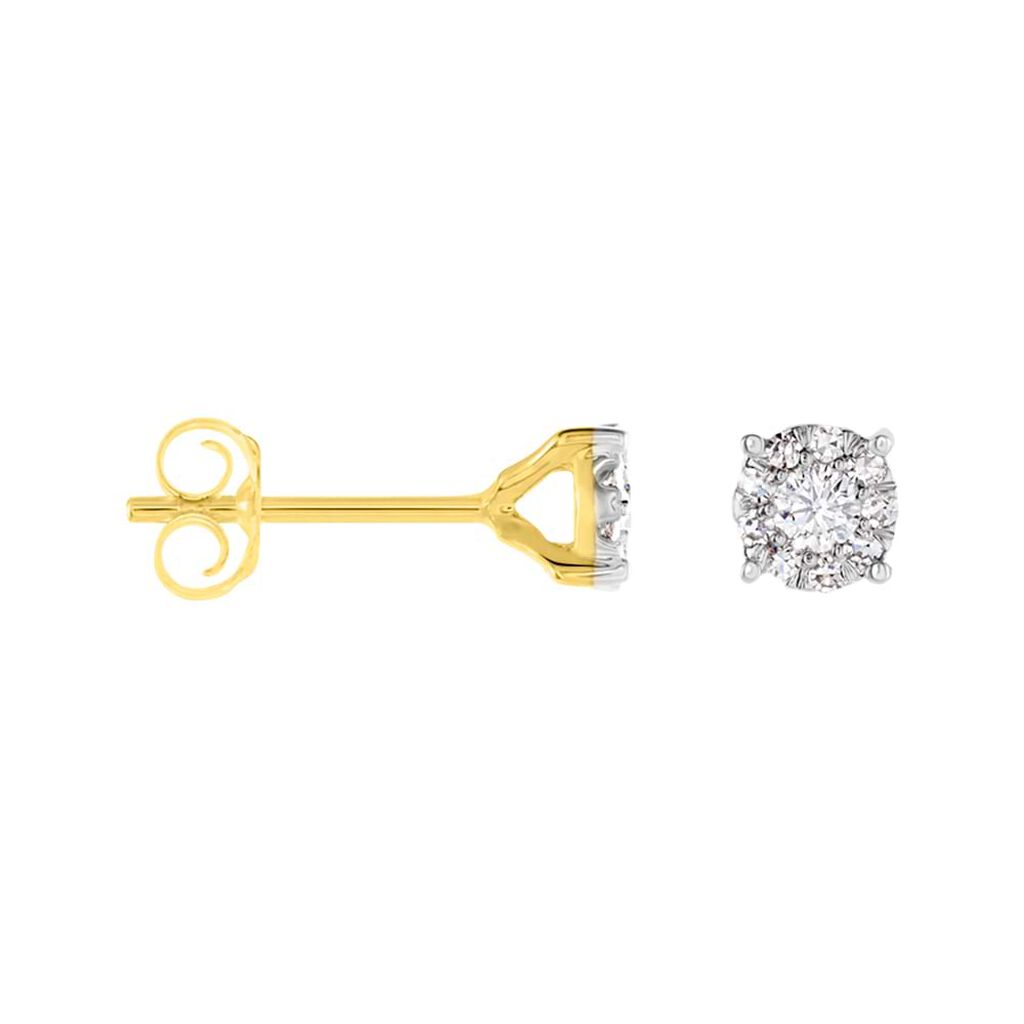 Orecchini Lobo Punto Luce Sophia Oro Giallo Diamante - Orecchini a Lobo Donna | Stroili