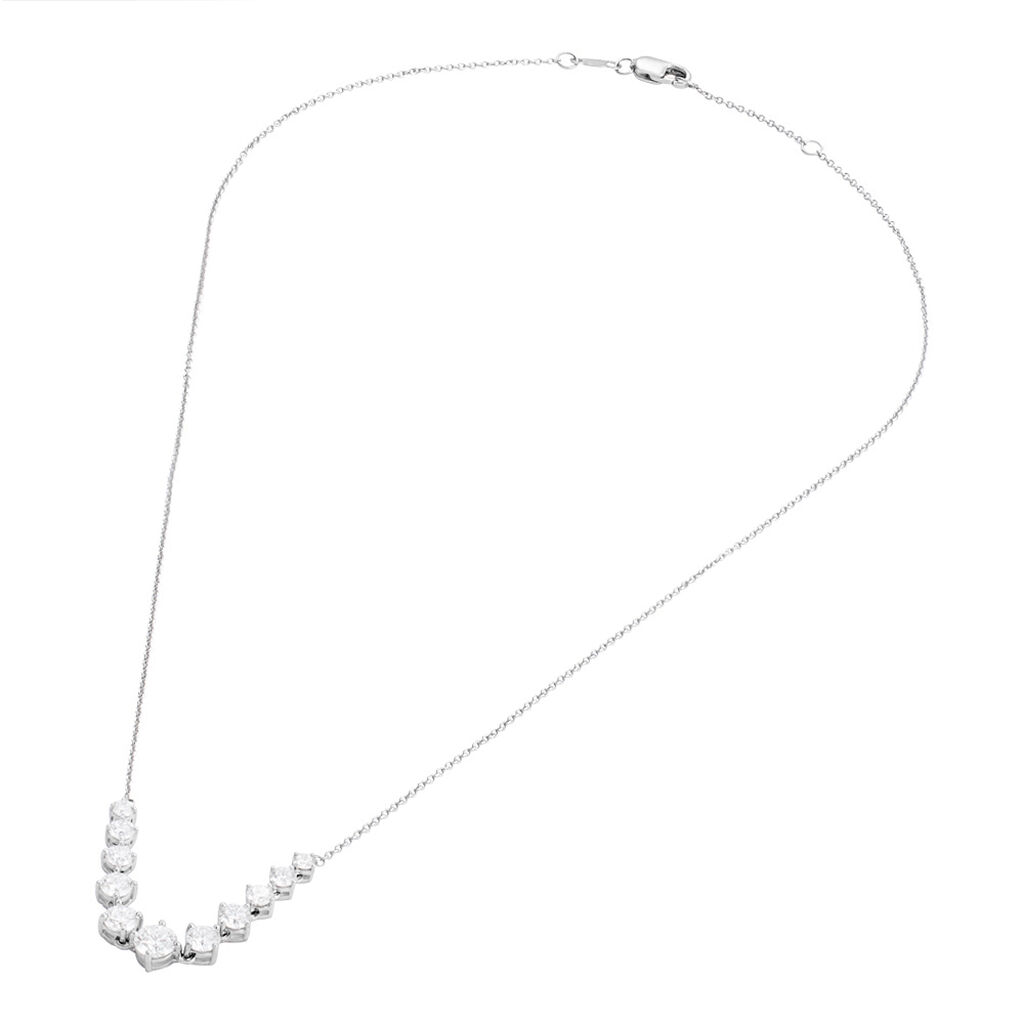 Collana Diamade Oro Bianco Diamante Lab-Grown