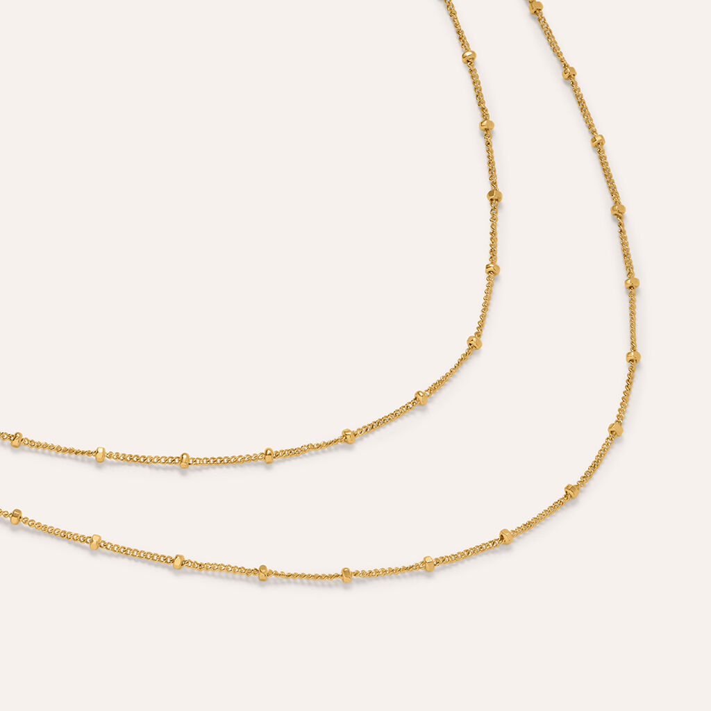 Collana Doppio Filo Silver Collection Argento Dorato - Collane Donna | Stroili