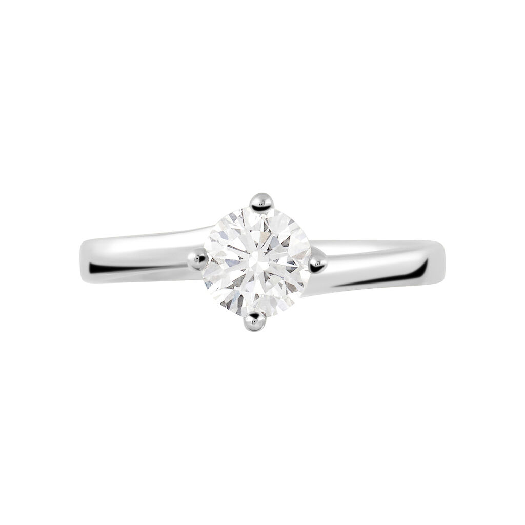 Anello Solitario Valentino Diamade Oro Bianco Diamante Lab-Grown - Anelli con Pietre Donna | Stroili