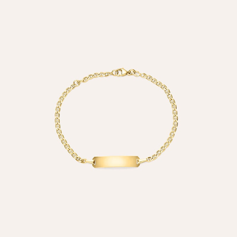 Bracciale Con Targhetta Holy Oro Giallo - Bracciali con Incisione Bambino | Stroili