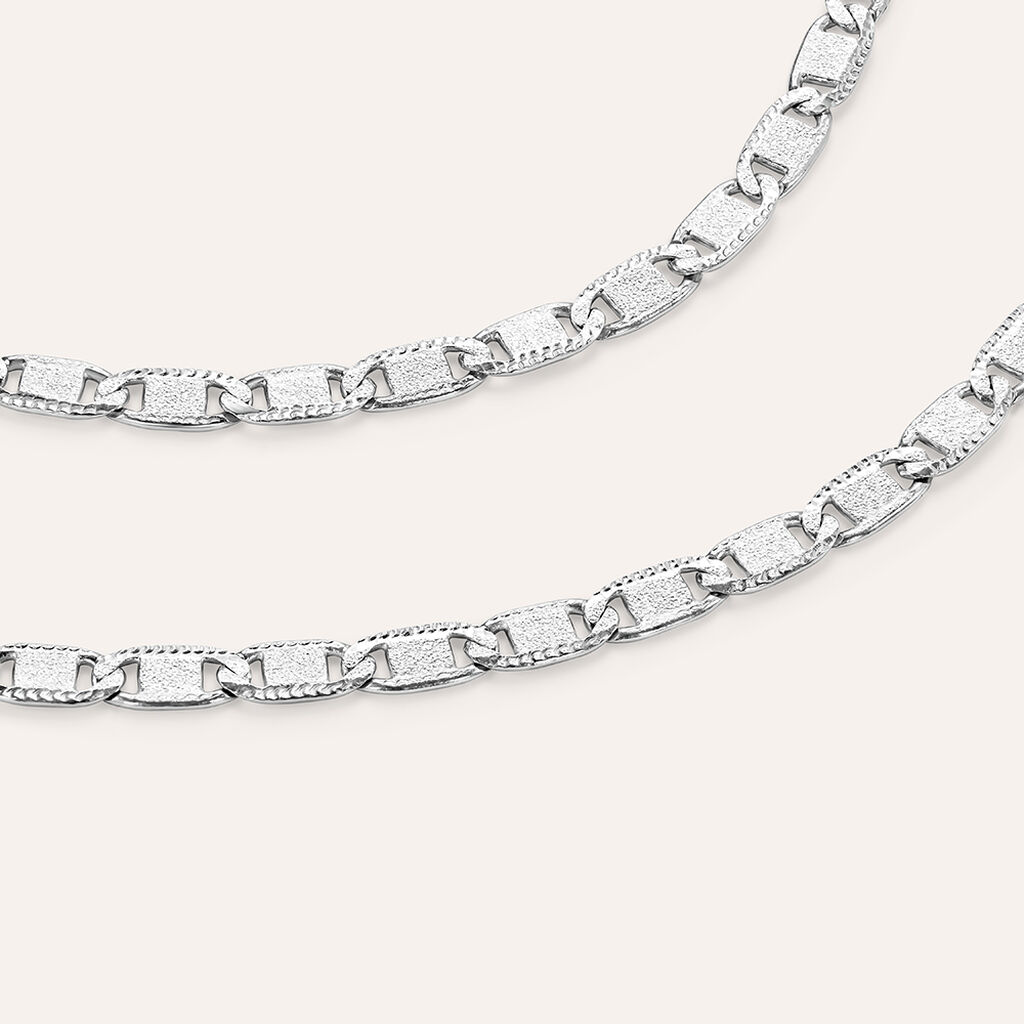 Catena Gentleman Argento Rodiato