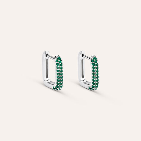 Orecchini A Cerchio Silver Rainbow Argento Rodiato Cubic Zirconia - Orecchini a Cerchio Donna | Stroili