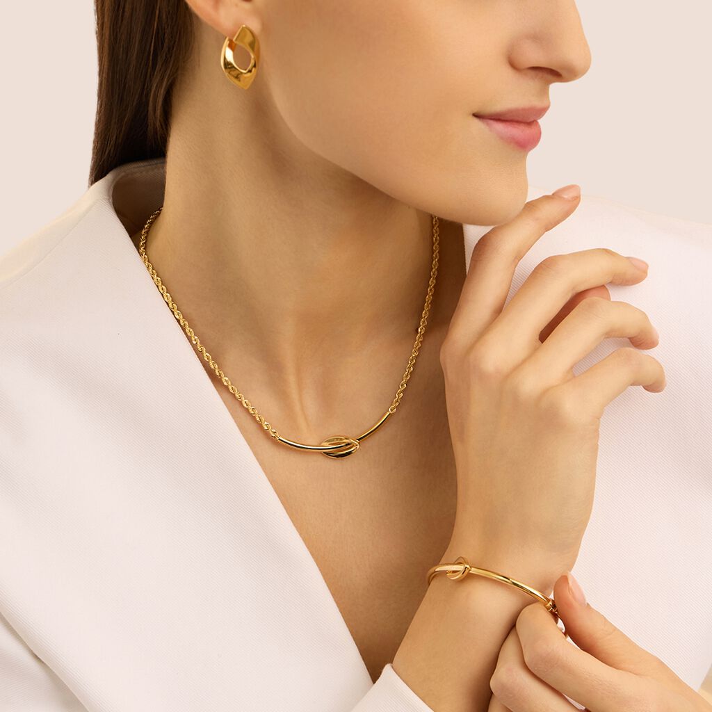 Orecchini A Cerchio Gold Essence Oro Giallo