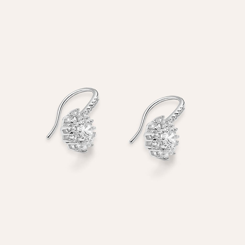 Orecchini Pendenti Silver Elegance Argento Bianco Cubic Zirconia - Orecchini Pendenti Donna | Stroili