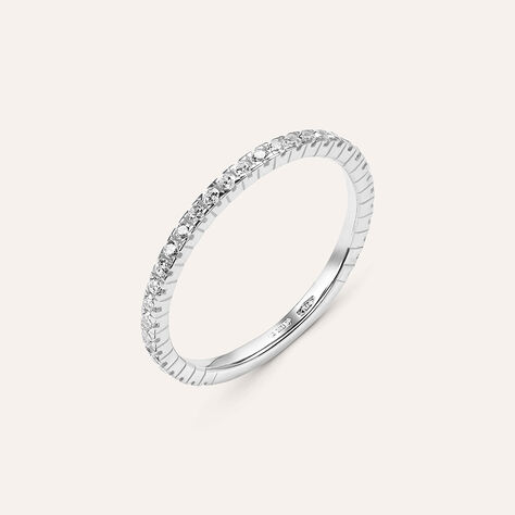 Anello Eternity Claire Oro Bianco Cubic Zirconia - Anelli Eternity Donna | Stroili