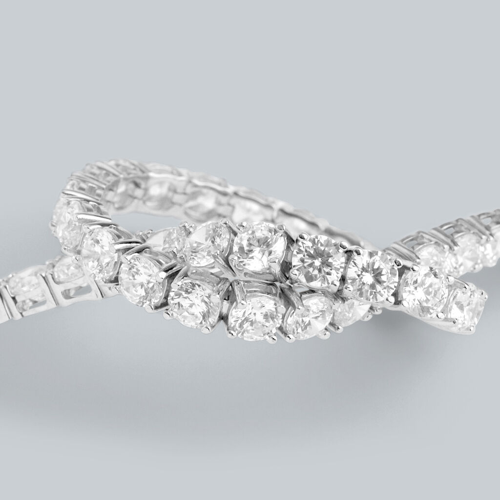 Bracciale Tennis Silver Elegance Argento Rodiato Cubic Zirconia - Bracciali Tennis Donna | Stroili
