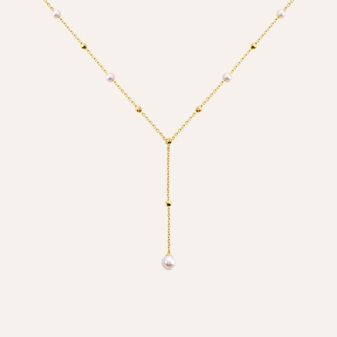 Collana Desideria Argento Nobile Dorato Perla D'Acqua Dolce - Collane Donna | Stroili