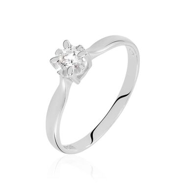 Anello Solitario Diamazing Oro Bianco Diamante
