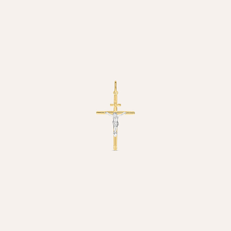 Pendente Holy Oro Bicolore - Ciondoli con Incisione Unisex | Stroili