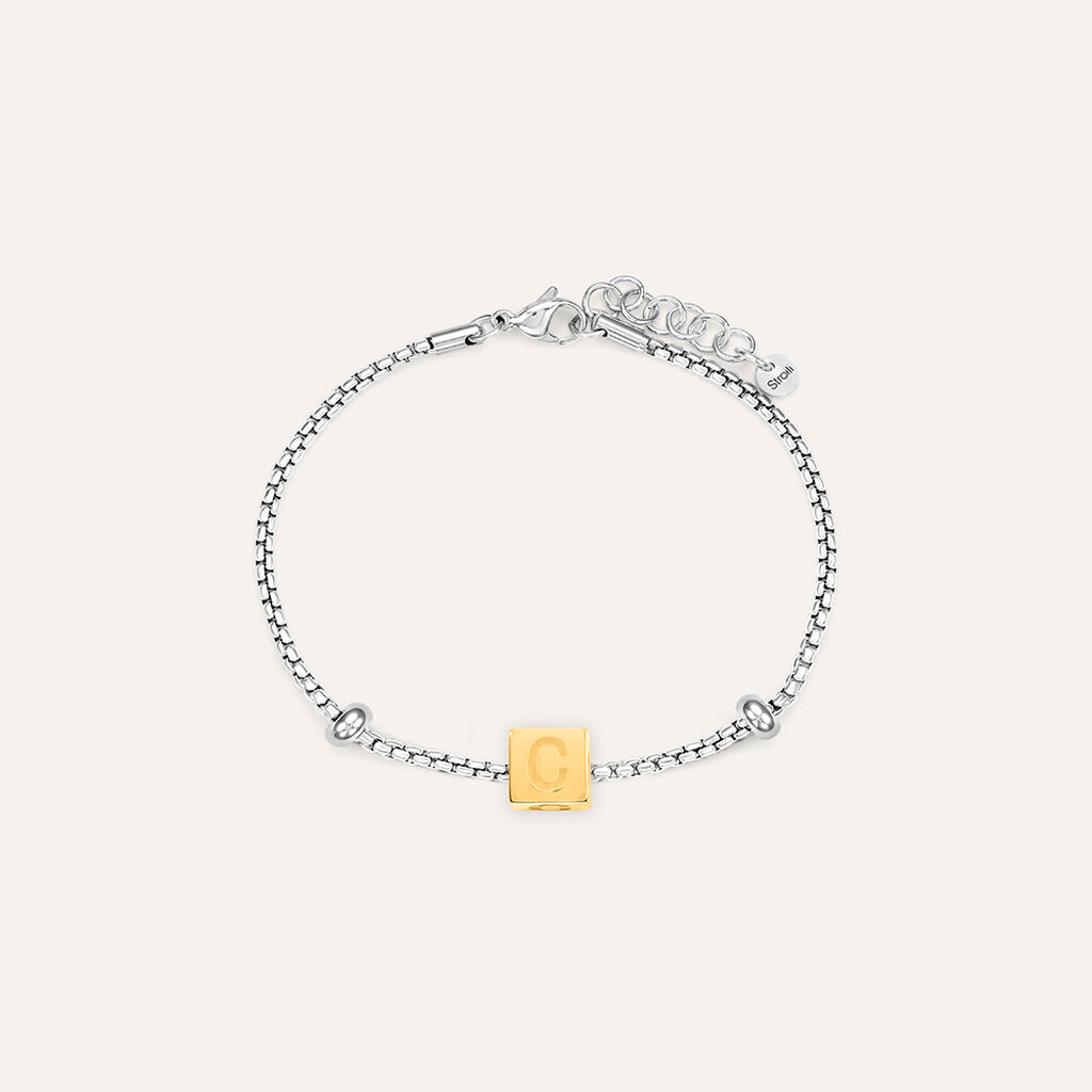 Bead Essential Code Acciaio Dorato