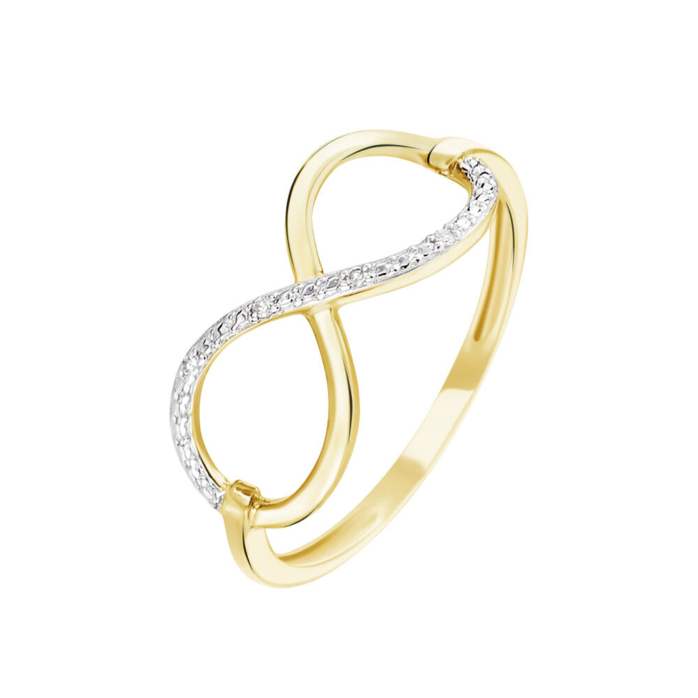 Anello infinito sale stroili oro