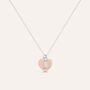 Collana Silver Collection Argento Bicolore Bianco / Rosa